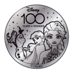 Disney World Pocket Token Coin - Disney100 Years Of Wonder - Frozen -Boutique Disney Toy Store 100434