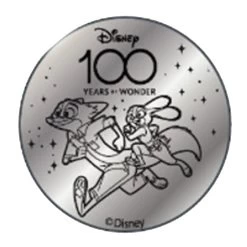Disney World Pocket Token Coin - Disney100 Years Of Wonder - Zootopia