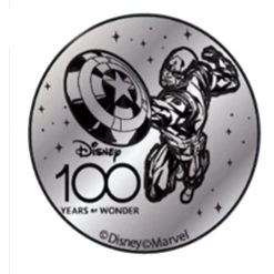 Disney World Pocket Token Coin - Disney100 Years Of Wonder - Captain America