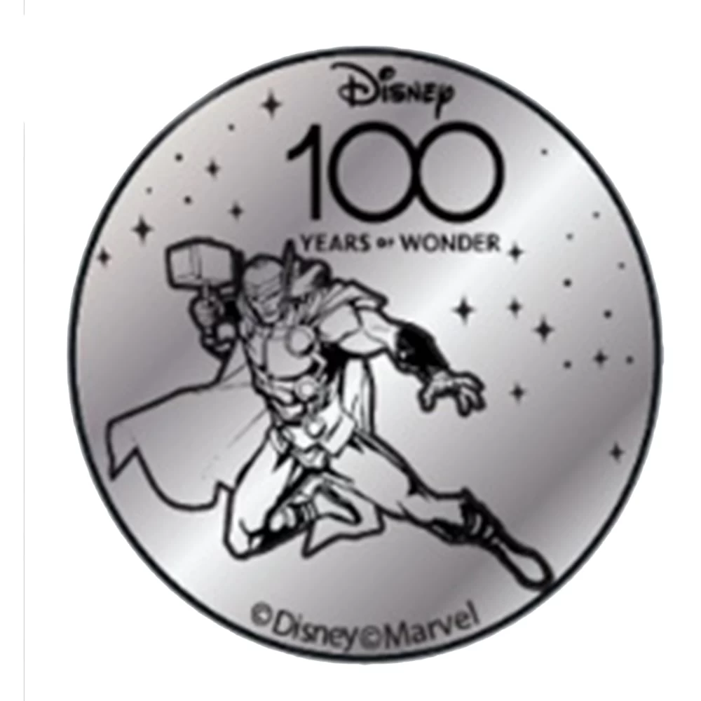 Disney World Pocket Token Coin - Disney100 Years Of Wonder - Thor 3 Disney World Pocket Token Coin - Disney100 Years Of Wonder - Thor