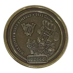 Disney World Pocket Token Coin - Walt Disney World - Magic Kingdom - Railroad - Conductor Mickey