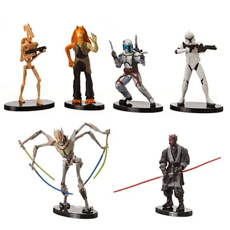 Disney Figurine Set - Star Wars Collectible Figures - Prequel Collection - DISNEY PARKS / STAR TOURS PACKAGING 4 Disney Figurine Set - Star Wars Collectible Figures - Prequel Collection - DISNEY PARKS / STAR TOURS PACKAGING - Image 2