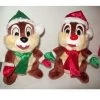 Disney Plush - Happy Holidays Christmas 2009 - Santa Chip & Dale Set -Boutique Disney Toy Store 12275886