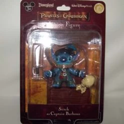 Disney Pirates Of The Caribbean Figurine - Stitch Captain Barbossa