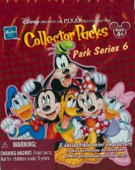 Disney Series 6 Mini Figure RED Pack - 3 Random Figures 3 Disney Series 6 Mini Figure RED Pack - 3 Random Figures