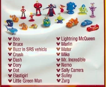 Disney Series 6 Mini Figure RED Pack - 3 Random Figures 4 Disney Series 6 Mini Figure RED Pack - 3 Random Figures - Image 2