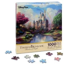 Disney Jigsaw Puzzle - Walt Disney World Cinderella Castle - Thomas Kinkade - 1000 Pc