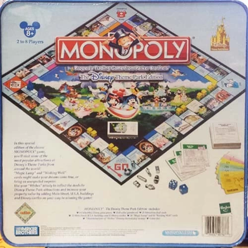 Disney Monopoly Game - The Disney Theme Park Edition - 1st Edition 4 Disney Monopoly Game - The Disney Theme Park Edition - 1st Edition - Image 2