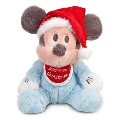 Disney Plush - Baby Plush - Mickey Mouse - ''Baby's First Christmas''