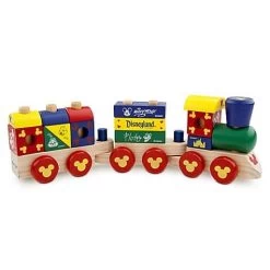 Disney Toy Train - Mickey Mouse Wood Blocks Stacking Train Set