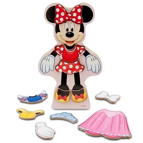 Disney Magnetic Dress-Up Set - Minnie Mouse - Wooden 3 Disney Magnetic Dress-Up Set - Minnie Mouse - Wooden