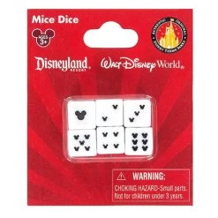 Disney Games - Mickey Icon Dice Set Of Six -Boutique Disney Toy Store 50397 1