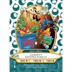 Disney Sorcerers Of Magic Kingdom Card - Goofy's Festive Fiasco