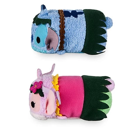 Disney Tsum Tsum Mini 3 1 / 2" Plush Set - Hawaiian Stitch & Angel 4 Disney Tsum Tsum Mini 3 1 / 2" Plush Set - Hawaiian Stitch & Angel - Image 2