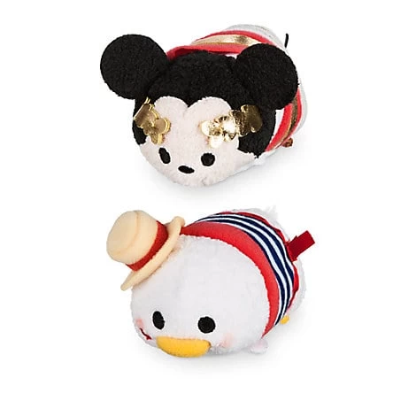 Disney Tsum Tsum Mini 3 1 / 2" Plush Set - Mickey Mouse & Donald Duck - Italy 3 Disney Tsum Tsum Mini 3 1 / 2" Plush Set - Mickey Mouse & Donald Duck - Italy