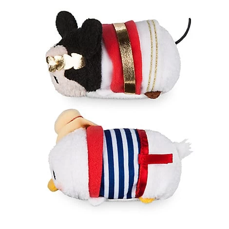 Disney Tsum Tsum Mini 3 1 / 2" Plush Set - Mickey Mouse & Donald Duck - Italy 4 Disney Tsum Tsum Mini 3 1 / 2" Plush Set - Mickey Mouse & Donald Duck - Italy - Image 2