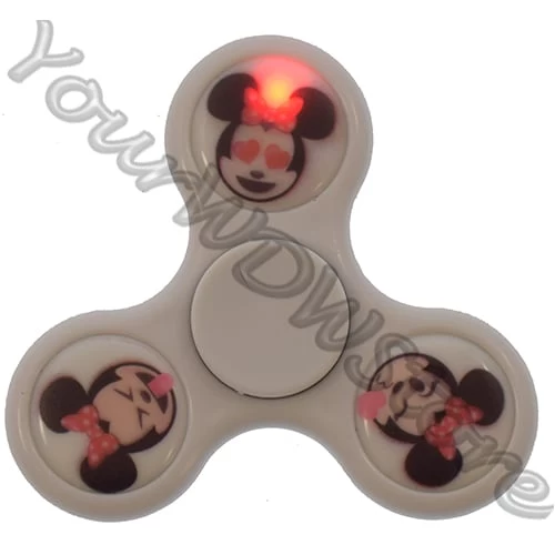 Disney Light Up Toy - Fidget Spinner - Emoji Minnie White 4 Disney Light Up Toy - Fidget Spinner - Emoji Minnie White - Image 2