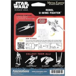 Disney 3D Model Kit - Star Wars Metal Earth - U Wing Fighter -Boutique Disney Toy Store 61392a