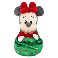 Disney Babies Plush - Baby Holiday Minnie With Blanket Pouch - 1st Christmas