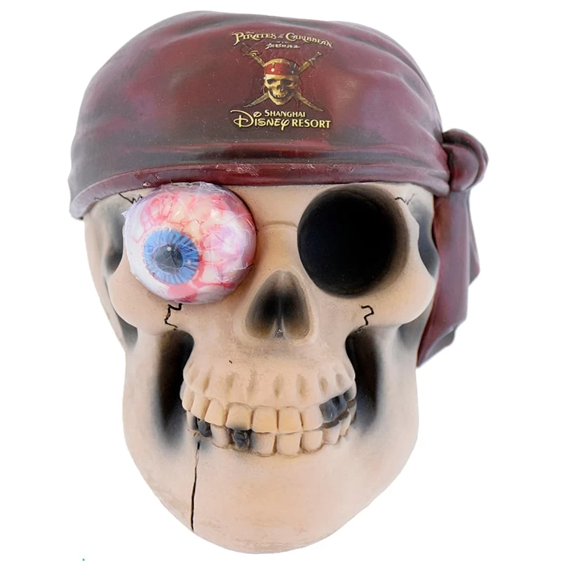Disney Toy - Pirates Of The Caribbean - Filled Pirate Skull - Shanghai Disney 3 Disney Toy - Pirates Of The Caribbean - Filled Pirate Skull - Shanghai Disney