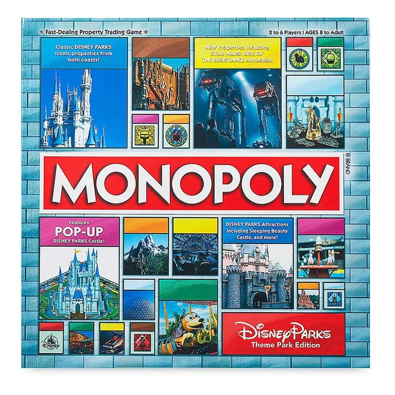 Disney Board Game - Monopoly - Theme Park Edition 5 Disney Board Game - Monopoly - Theme Park Edition - Image 3