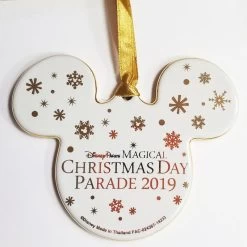 Disney Disc Ornament - Mickey Mouse Ears Icon - Christmas Day Parade 2019