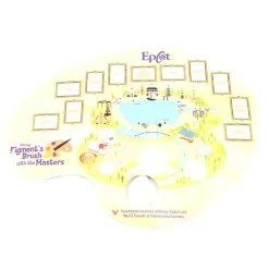 Disney Puzzle W/ Map & Stickers - Figment's Brush With The Masters - Festival Of The Arts 2020 -Boutique Disney Toy Store 79991 3