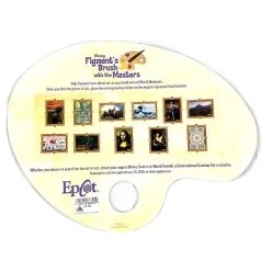 Disney Puzzle W/ Map & Stickers - Figment's Brush With The Masters - Festival Of The Arts 2020 -Boutique Disney Toy Store 79991 4