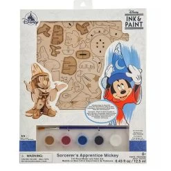 Disney 3D Wood Model & Paint Set - Sorcerer Mickey - Ink & Paint -Boutique Disney Toy Store 80511 4