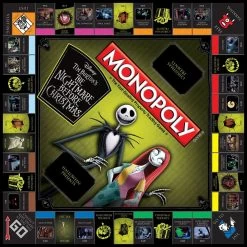 Disney Board Game - Tim Burton's The Nightmare Before Christmas Edition - Monopoly -Boutique Disney Toy Store 82981 2s
