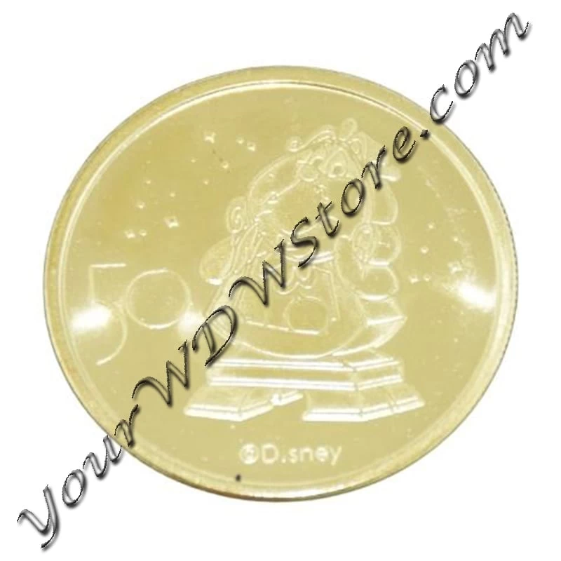 Disney World Pocket Token Coin - Walt Disney World 50th Anniversary - Cogsworth 3 Disney World Pocket Token Coin - Walt Disney World 50th Anniversary - Cogsworth