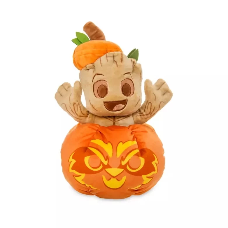 Disney Plush - Guardians Of The Galaxy - Groot In Jack-o-Lantern 3 Disney Plush - Guardians Of The Galaxy - Groot In Jack-o-Lantern