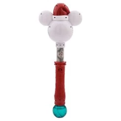 Disney Bubble Wand - Santa Mickey Light Up Singing Snow Wand -Boutique Disney Toy Store 97345s3