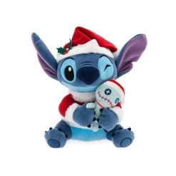 Disney Plush - Santa Stitch With Scrump