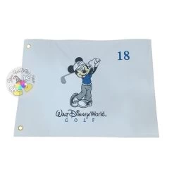 Disney Golf Pin Flag - Mickey Mouse - Walt Disney World Golf Logo - White
