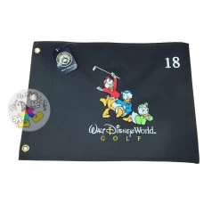 Disney Golf Pin Flag - Hewy Dewy Louie - Walt Disney World Golf Logo - Black
